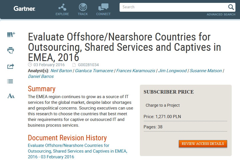 Gartner report screenshot