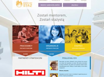 widok aplikacji Bezpieczny Staż