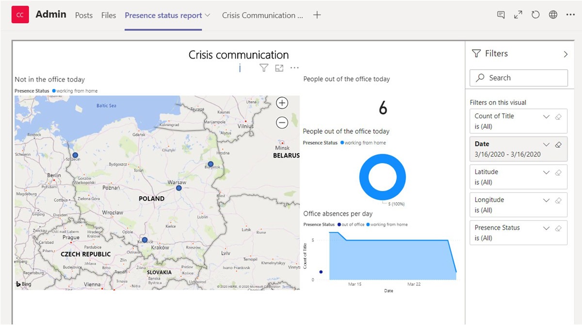 Crisis Communicatiom Power App - screenshot