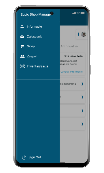 shop manager screen