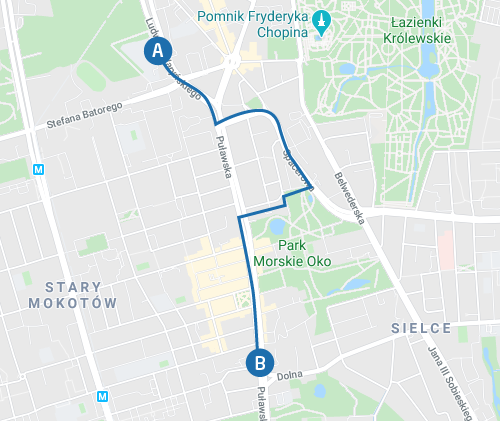 route to work